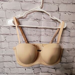 Wacoal Strapless Red Carpet Cream Underwire Bra 42C